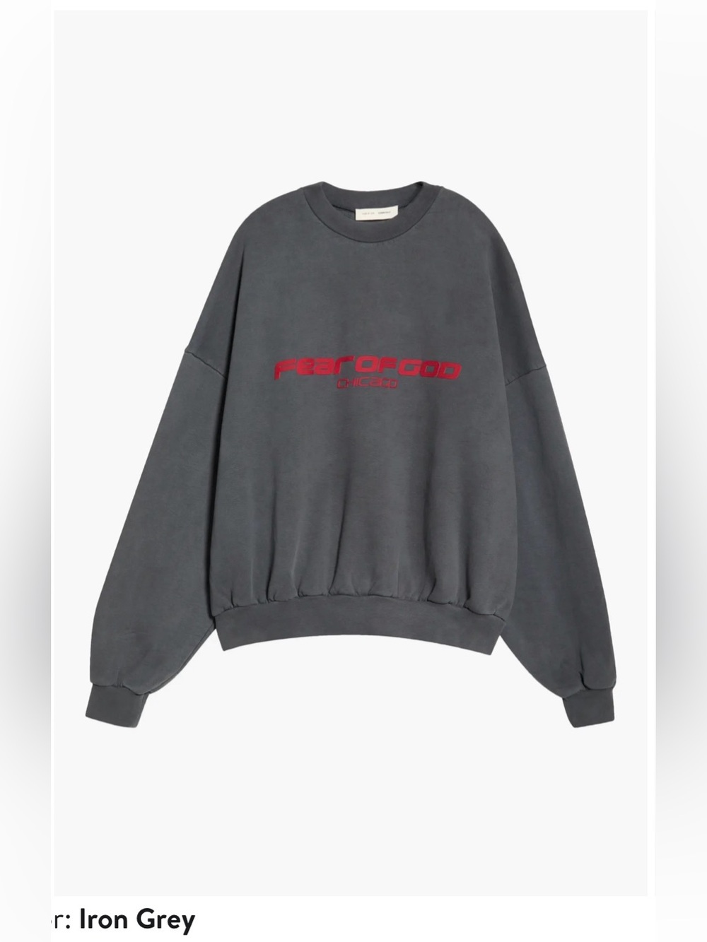 Logo Graphic Relaxed Fit Crop Sweatshirt
Fear of God Essentials